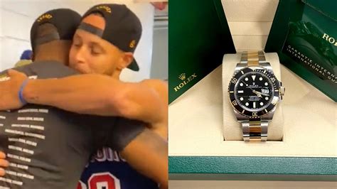 steph curry custom rolex|Wrist Check: Steph Curry Gifts Draymond Green and Andre .